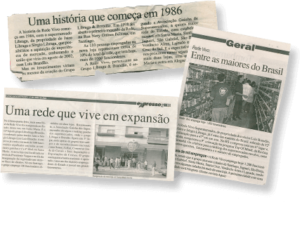 Recortes da história da Rede Vivo
