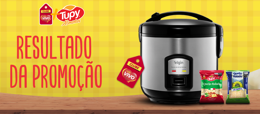 Vencedores da Promoção Clube Rede Vivo & Tupy Alimentos