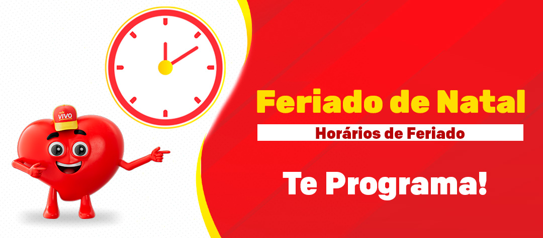 Horários Feriado de Natal