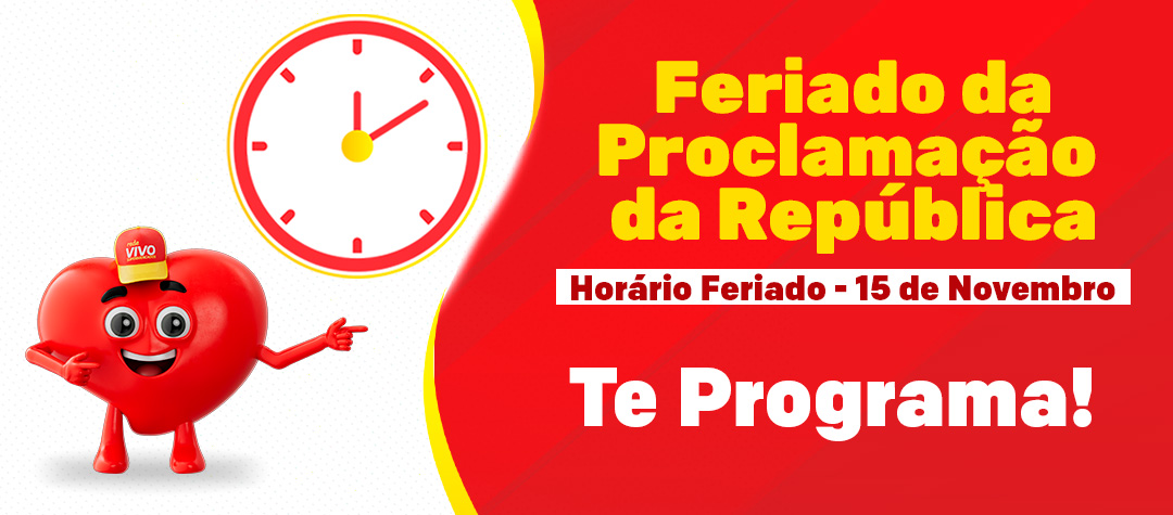 Horários Feriado 15 de Novembro