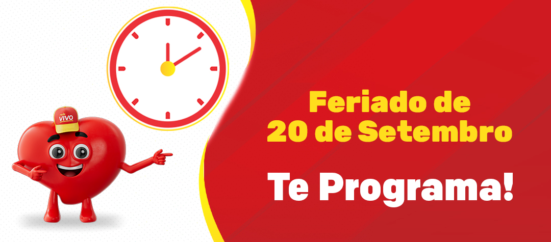 Horários Feriado 20 de Setembro