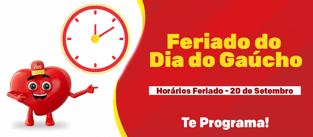 Horários Feriado 20 de Setembro