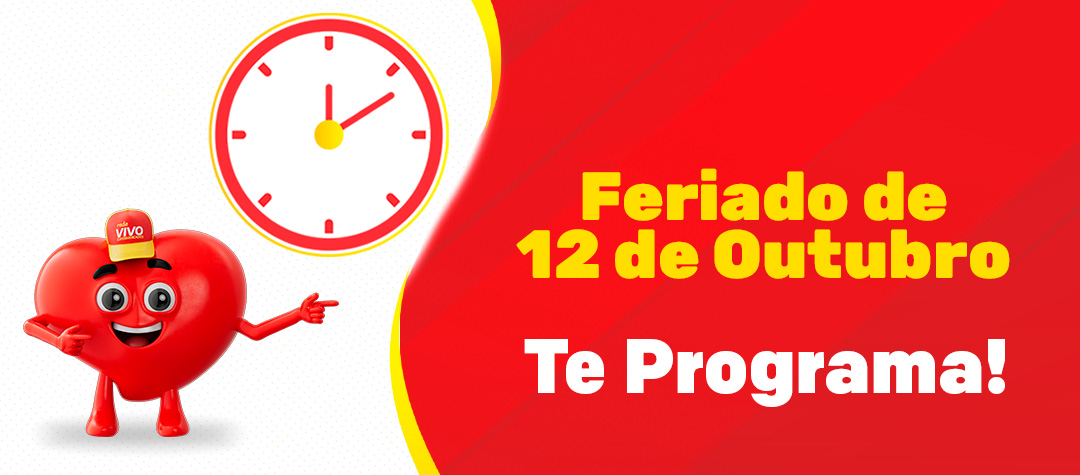 Horários Feriado 12 de Outubro