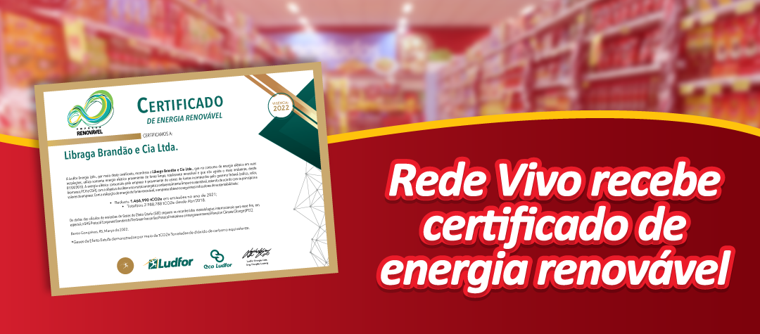 Grupo Libraga Brandão recebe Certificado de Energia Renovável