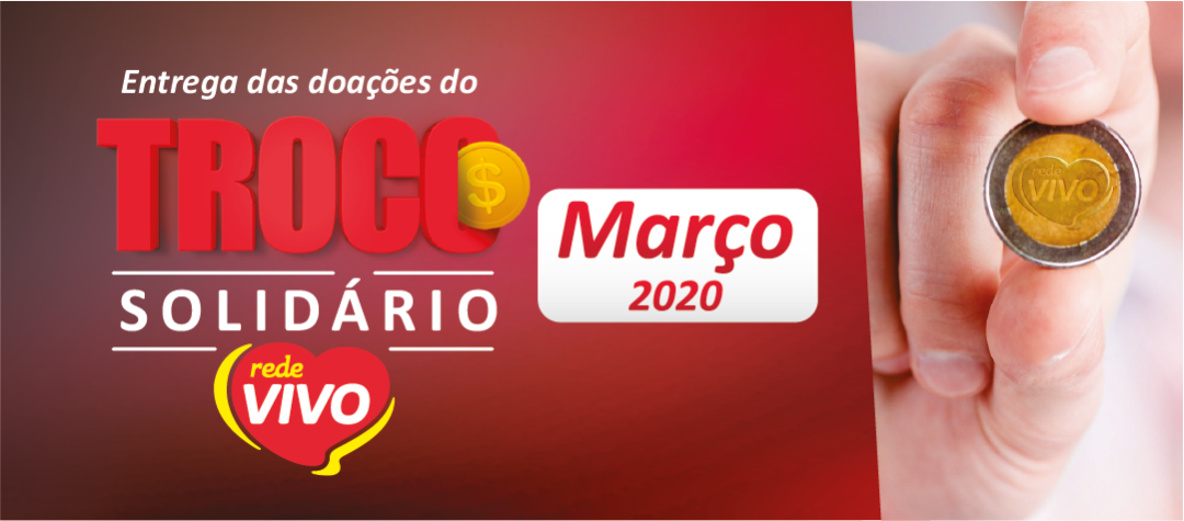 Entrega das doações do Troco Solidário de março/2020